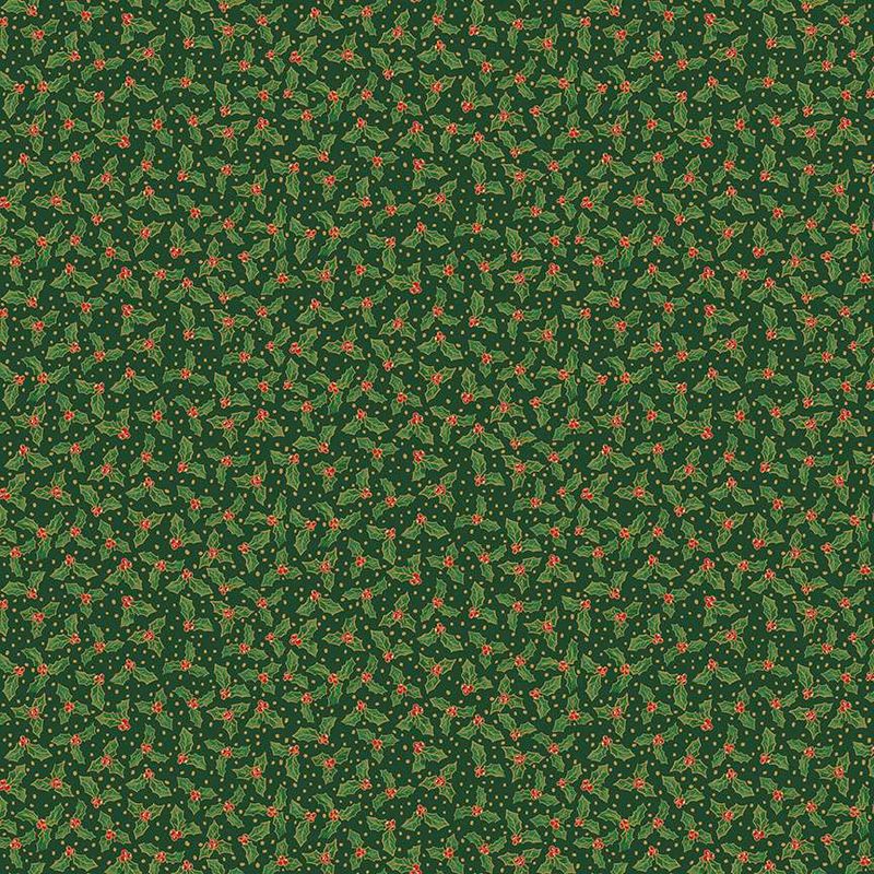 Jolly Saint Nick - Sparkle Green - Fat Qtr