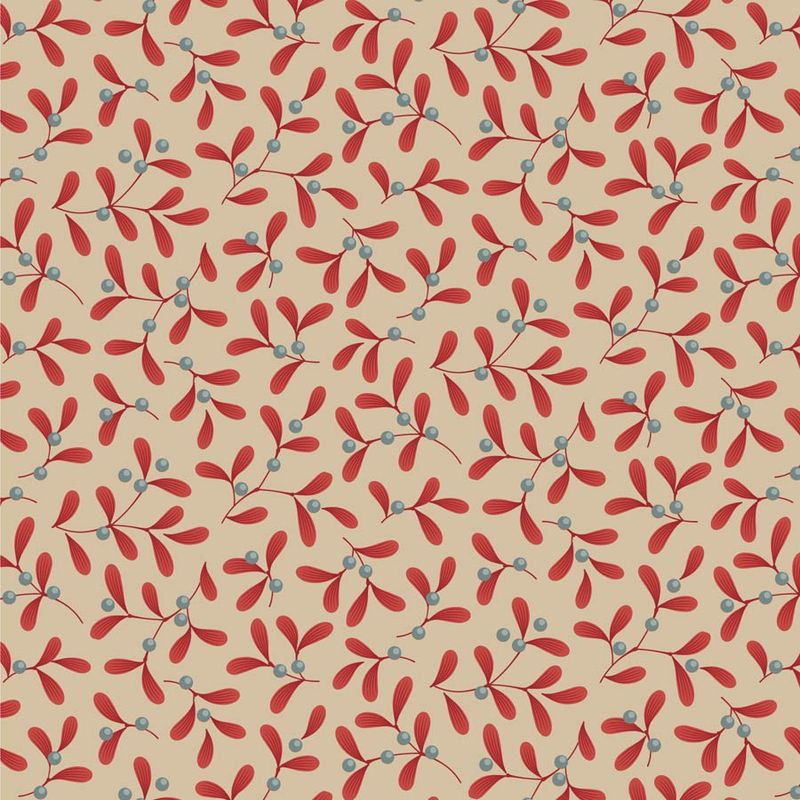 Merry Little Christmas - Mistletoe - Red