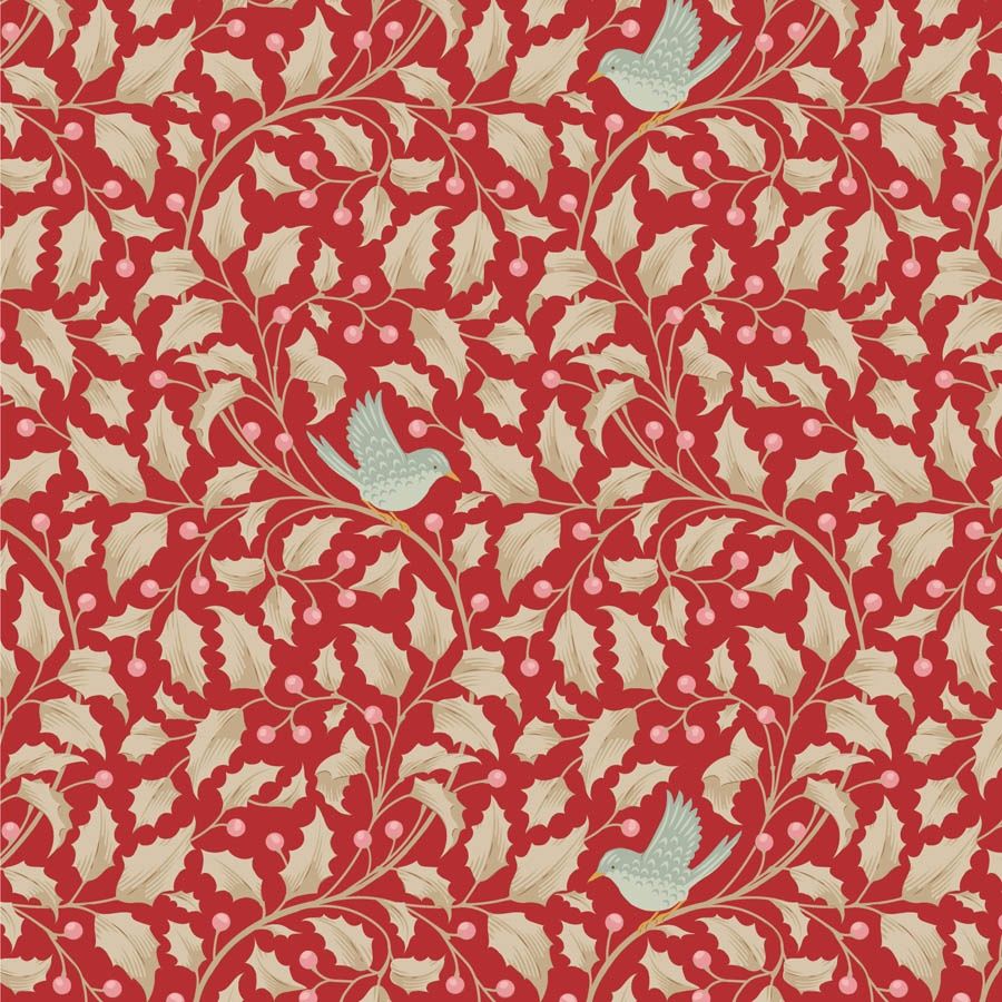 Merry Little Christmas - Holly - Red