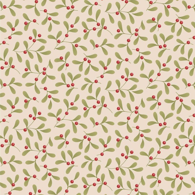Merry Little Christmas - Mistletoe - Cream