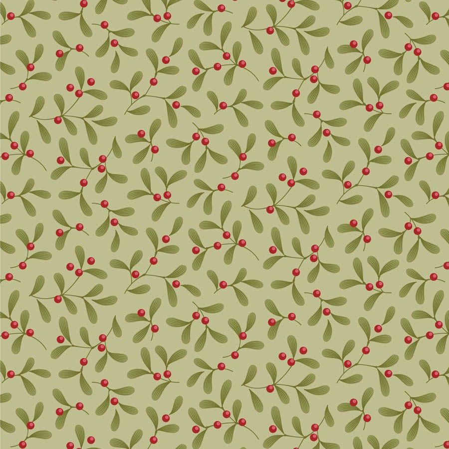 Merry Little Christmas - Mistletoe - Pistachio