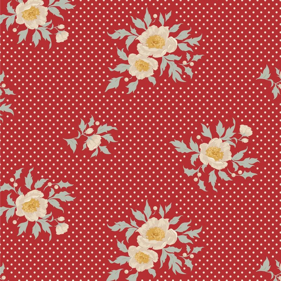 Merry Little Christmas - Joy - Red - Fat Qtr