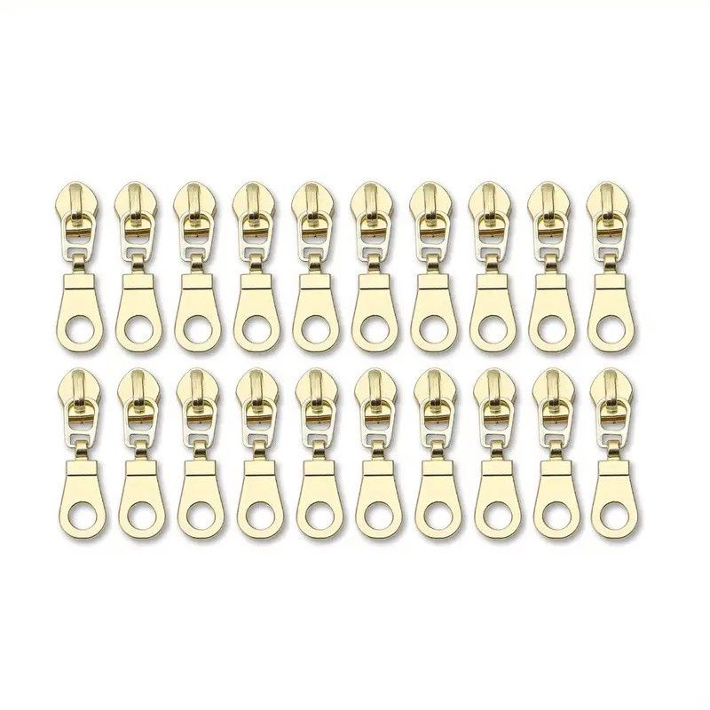 #5 Non-Locking Zipper Slider Attachment Ring - Gold