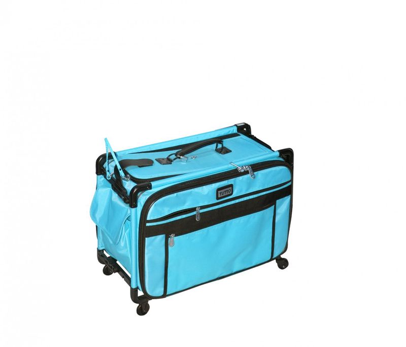 Tutto Machine Bag on Wheels Medium - Turquoise (Bulky Item)