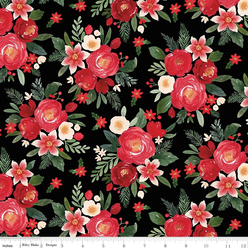 Riley Blake - Charming Christmas - Main - Black