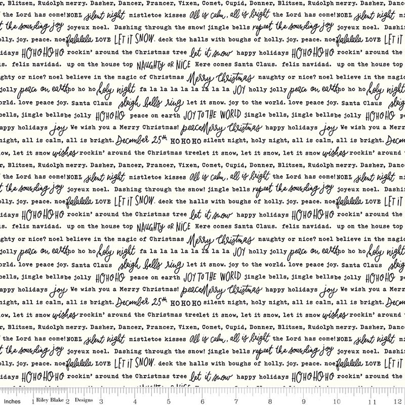 Riley Blake - Charming Christmas - Words - Cloud