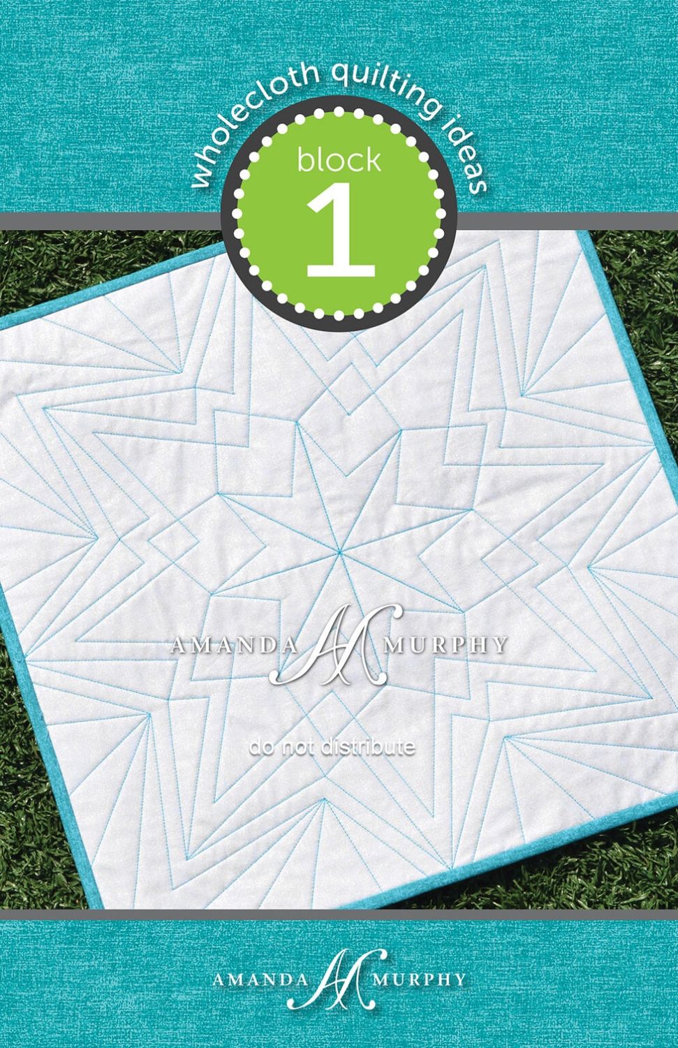 Amanda Murphy - Wholecloth Block 1