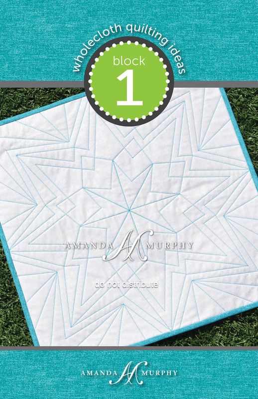Amanda Murphy - Wholecloth Block 1