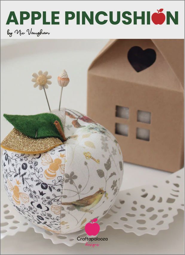 Apple Pincushion Kit including template
