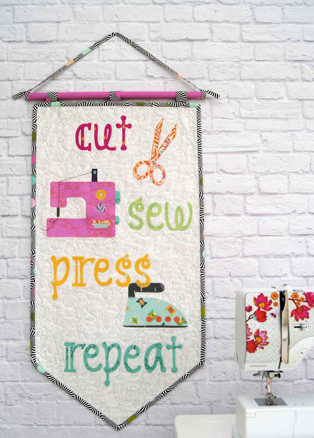 Cut, Sew, Press, Repeat Pennant Pattern