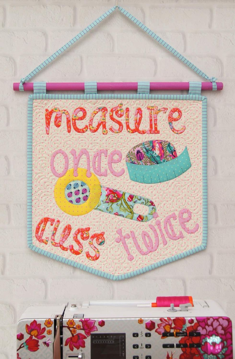 Measure Once Mini Quilt Pattern