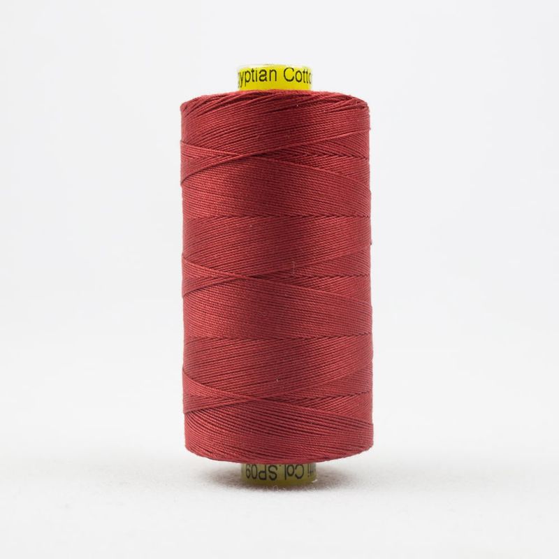 Spagetti 12wt Double Gassed Egyptian Cotton (1000m) SP - 09 Deep Rich Tomato Red