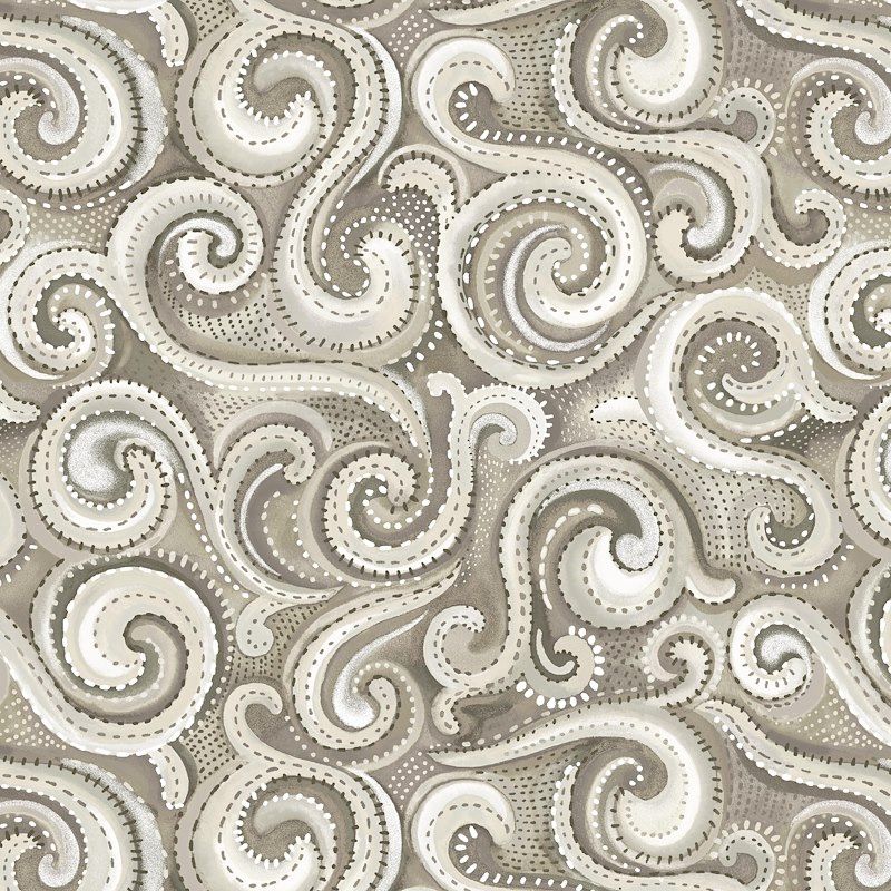 Studio E - Whilwind - Biscuit Swirl - 108" Widebacking - 2.5m Pre-cut