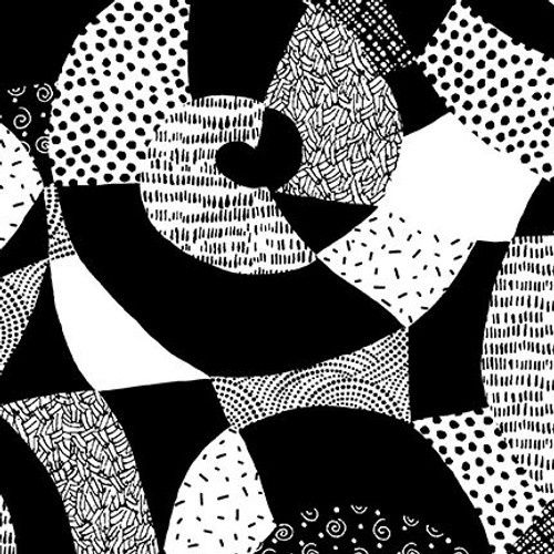 Domino Effect - Large Swirls - 118in Wide Backing - 2.5m Pre-cut
