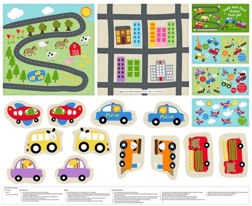 Studio E - Huggable &amp; Lovable - Things that Go Play Mat and Book