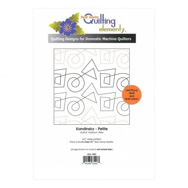 Machine Quilting Designs Tear Away Sheets -  Kandinsky - Petite