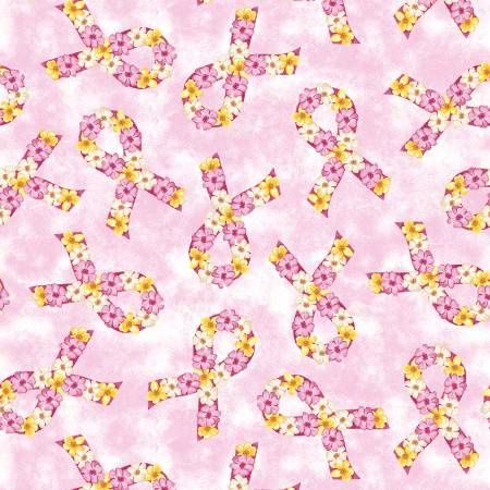 Pink Power Tossed Floral Ribbons