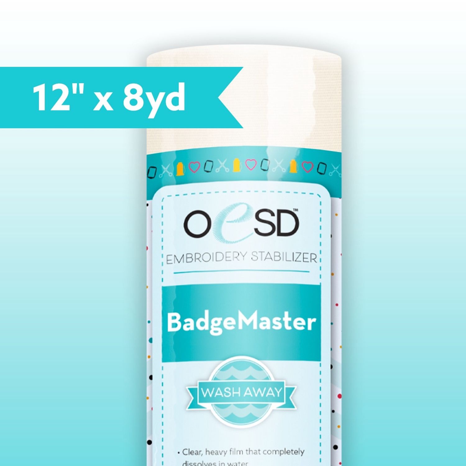 OESD - Badge Master Aquafilm 12&quot; x 8yd