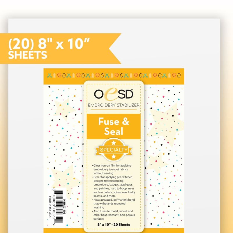 Fuse and Seal Cutaway Sheets 8"x10" (20)