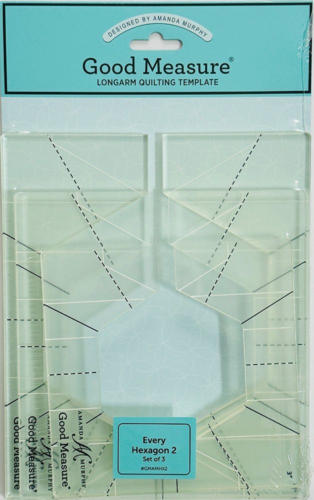 Amanda Murphy Rulers - Every Hexagon Set 2   3 Pc
