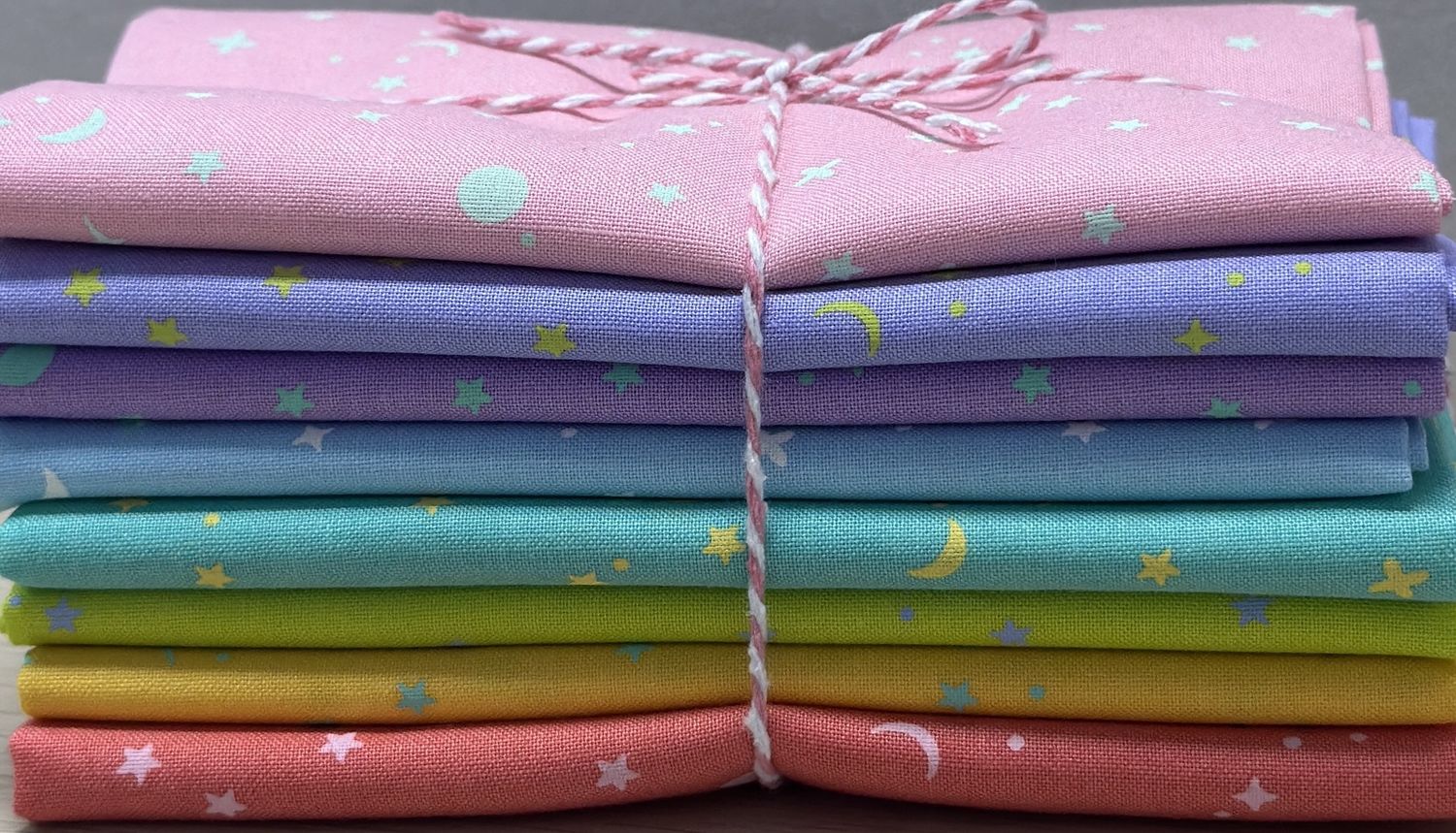 Tula Pink True Colours Fat Quarter Bundle - Space Sprinkles (8)