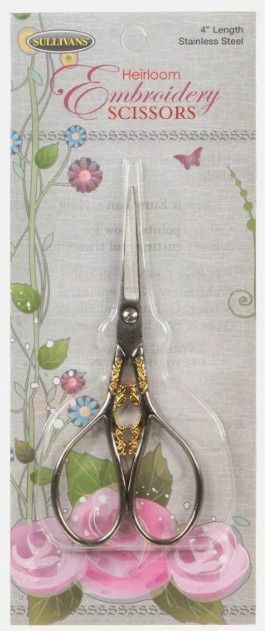 Heirloom Stork Embroidery Scissors