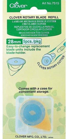 Clover Rotary Blade Refill 28mm 5pcs