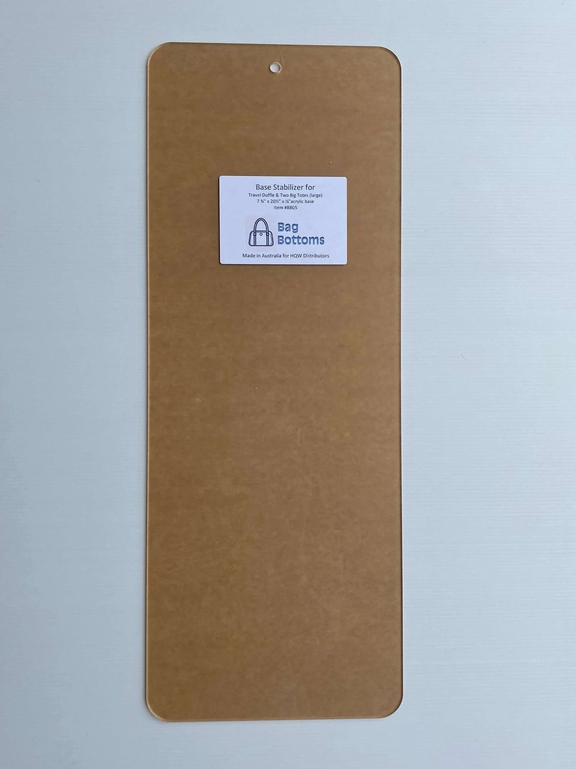 Bag Bottoms - Acrylic Bag Base 7.75&quot; x 20.5&quot;