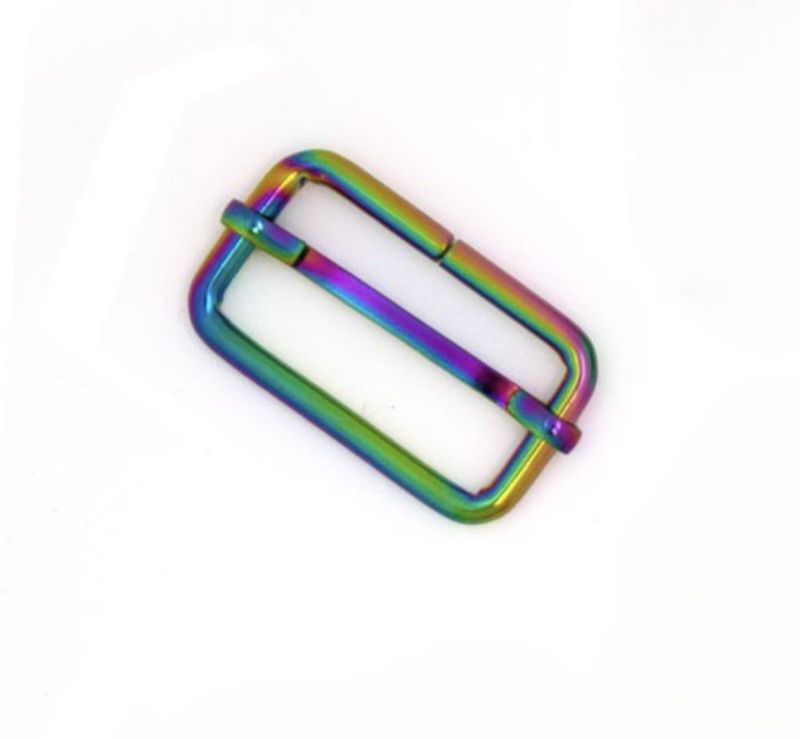 Slide Adjusters 1.5 inch Iridescent Rainbow