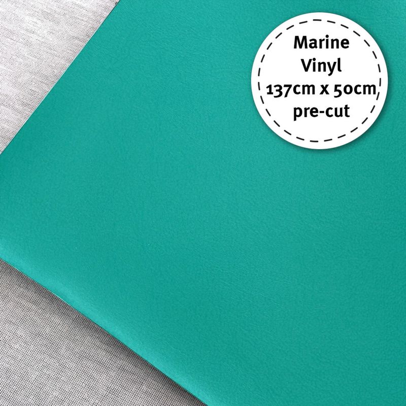 Marine Vinyl 50cm x 137cm (approx 19"x54") Peacock