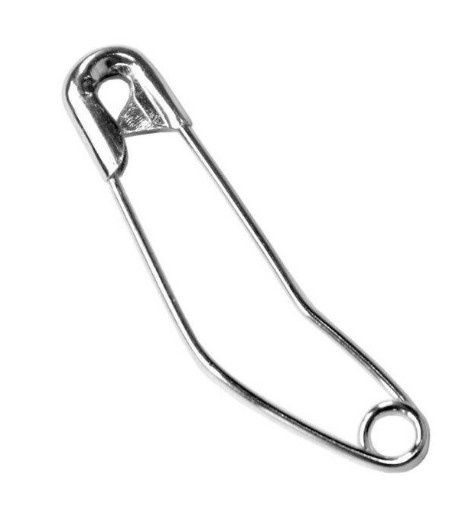 Quilters Curved Pins Silver 2/37mm X 30g Pack (approx 50pins)