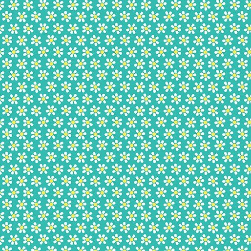 Chalk Garden - Mini Daisy Dark Turquoise