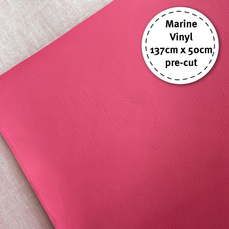 Marine Vinyl 50cm x 137cm (approx 19"x54") Bubble Gum