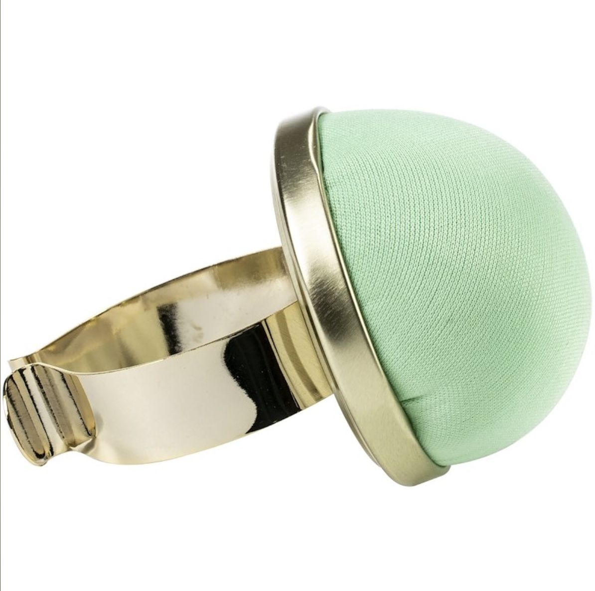 Pin Cushion With Gilded Bracelet - Water Green