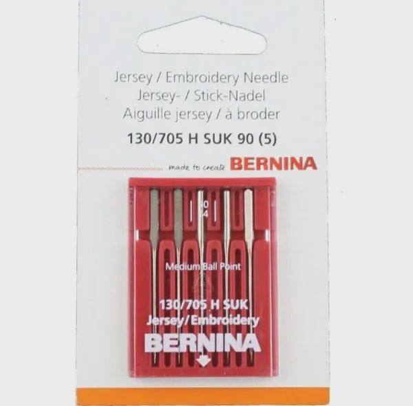 Bernina Embroidery Ballpoint Needles Size 90