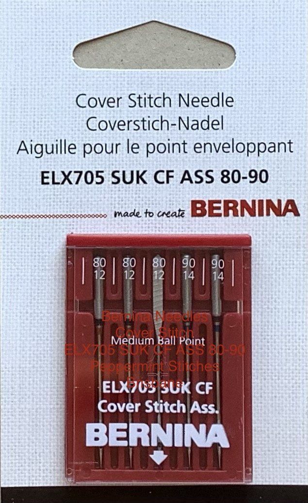 Bernina Cover Stitch Needles ELX705 SUK CF Ass. 80/90
