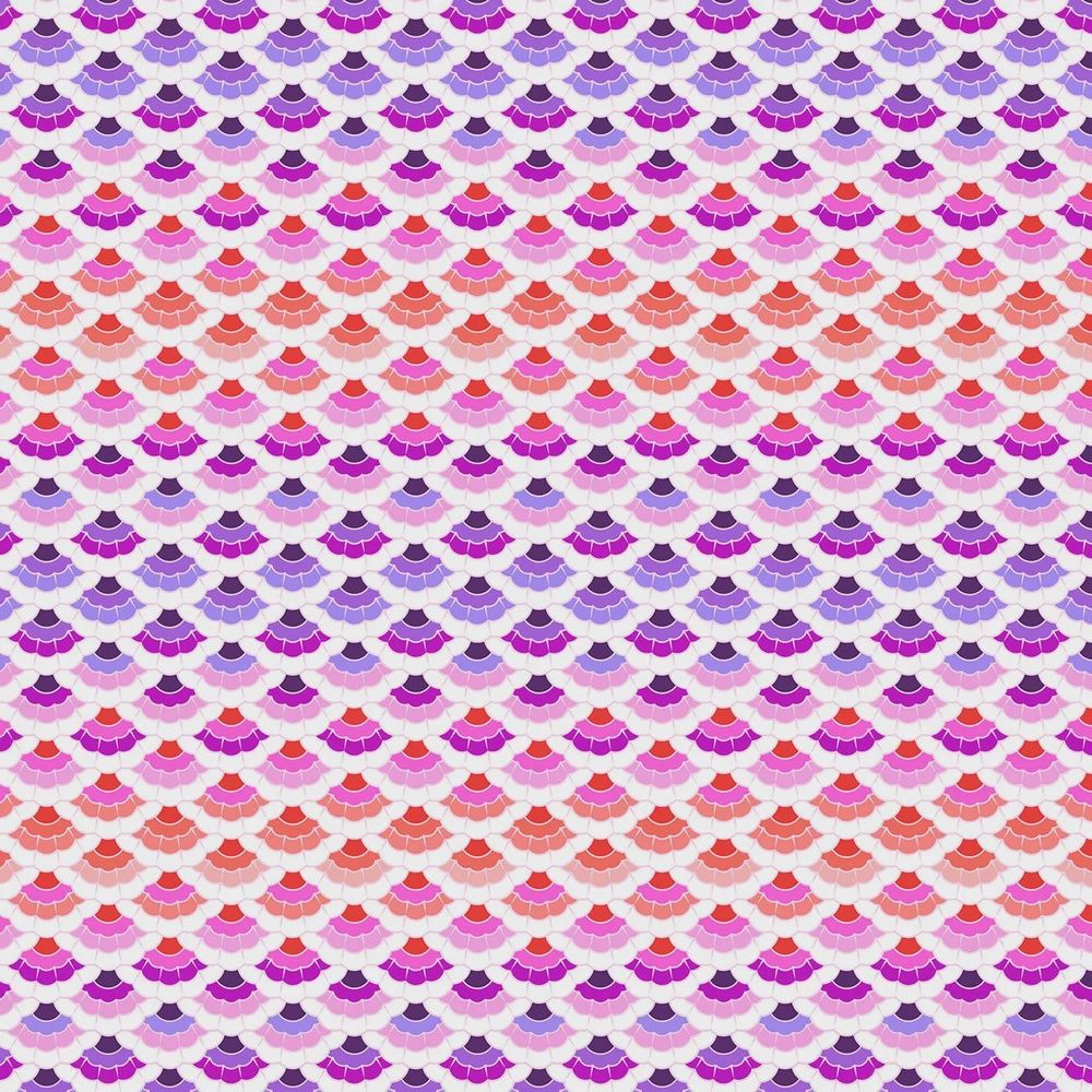 Floral Reef - Aquatic Lace - Ultraviolet - Fat Qtr