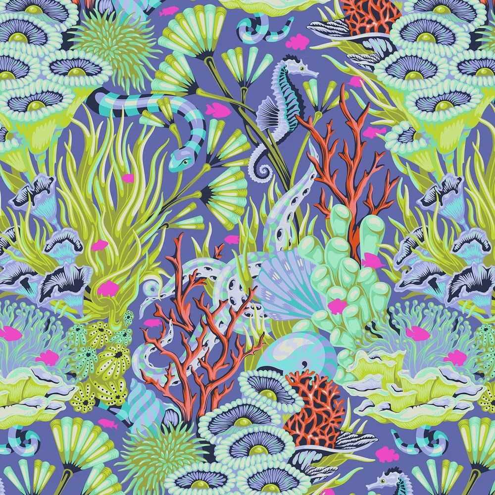 Floral Reef - Reef what you Sew - Marine - Fat Qtr