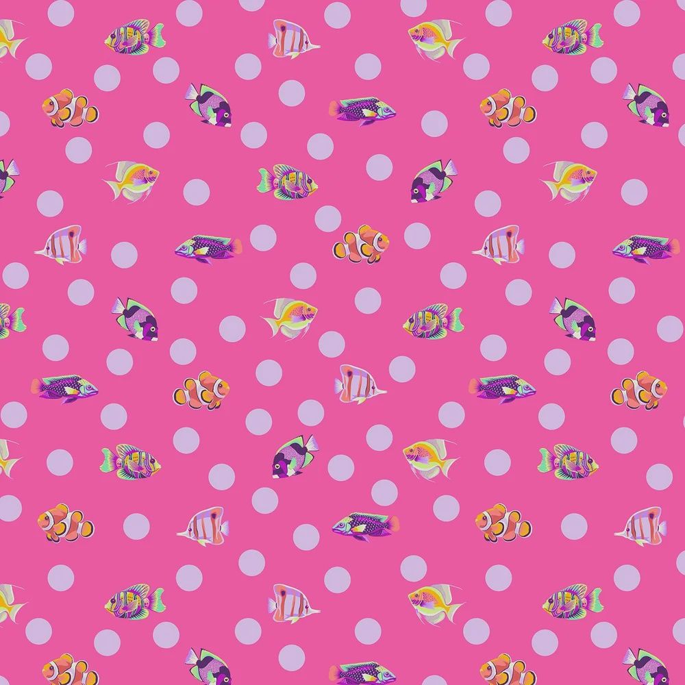 Floral Reef - School Crossing - Delphine - Fat Qtr