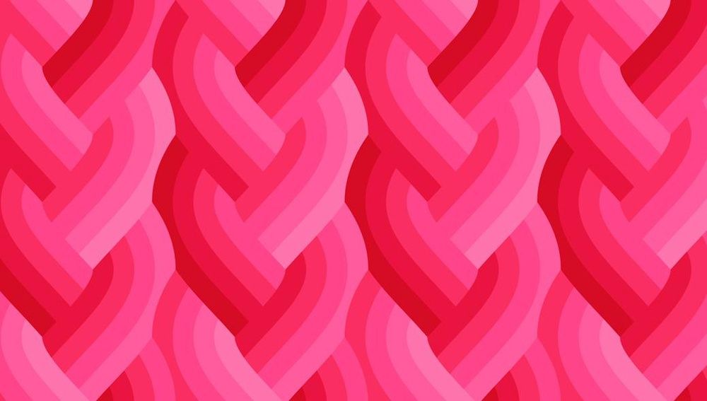 Echo Braid - Dark Pink - Fat Qtr