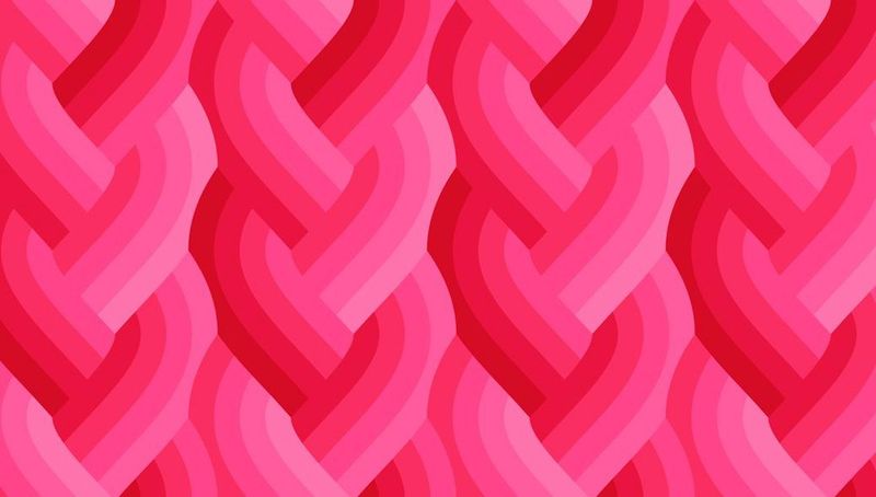 Echo Braid - Dark Pink - Fat Qtr