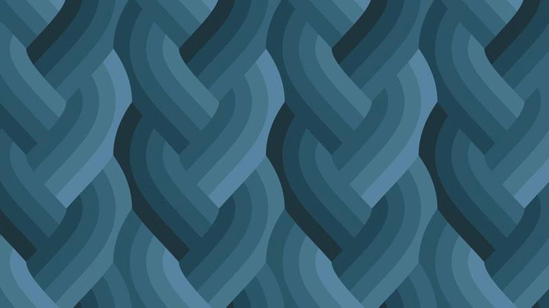 Echo Braid - Navy - Fat Qtr