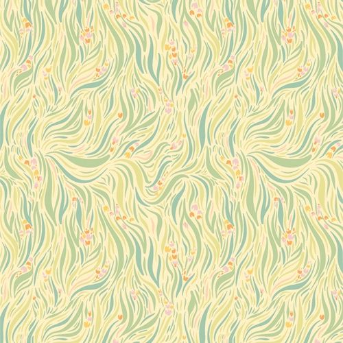Gardenista-Grassy Meadows Shine - Fat Qtr
