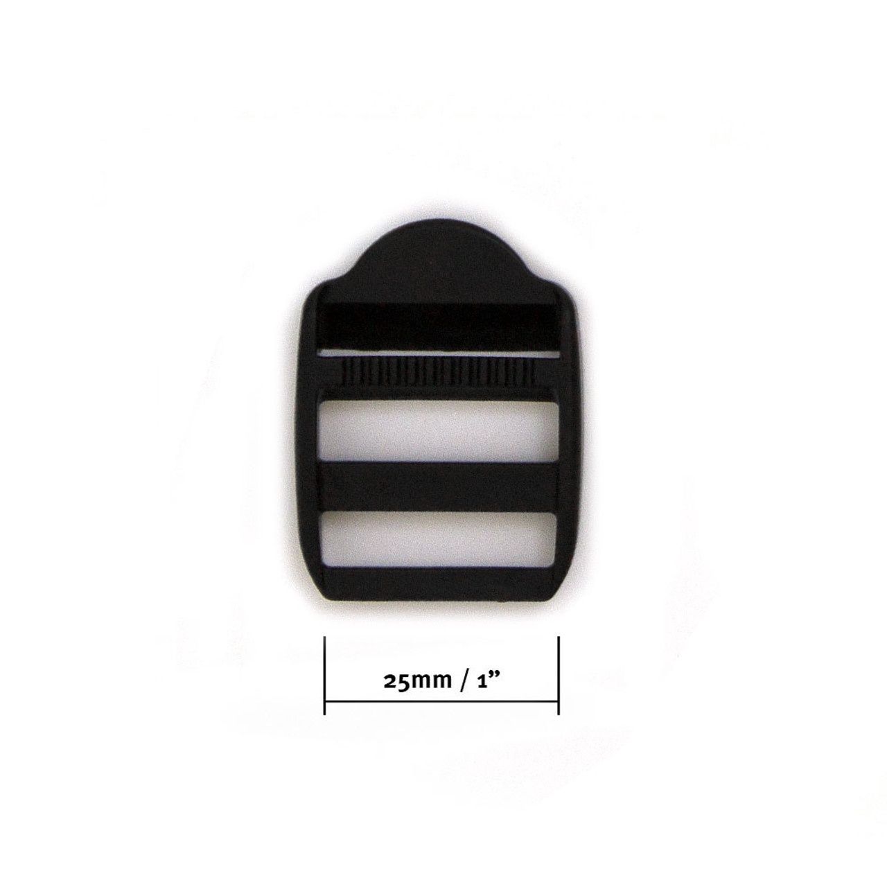 Ladder Lock Backpack Strap Adjusters 2 pack - 1&quot; - Black