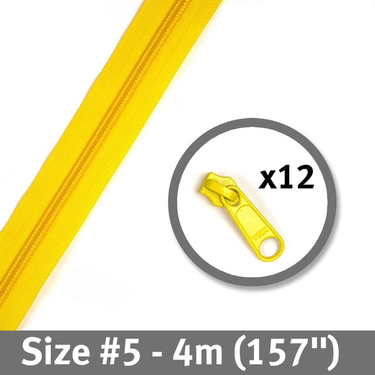 Bag Zipper 4m with Pulls -YKK #5 - Dandelion