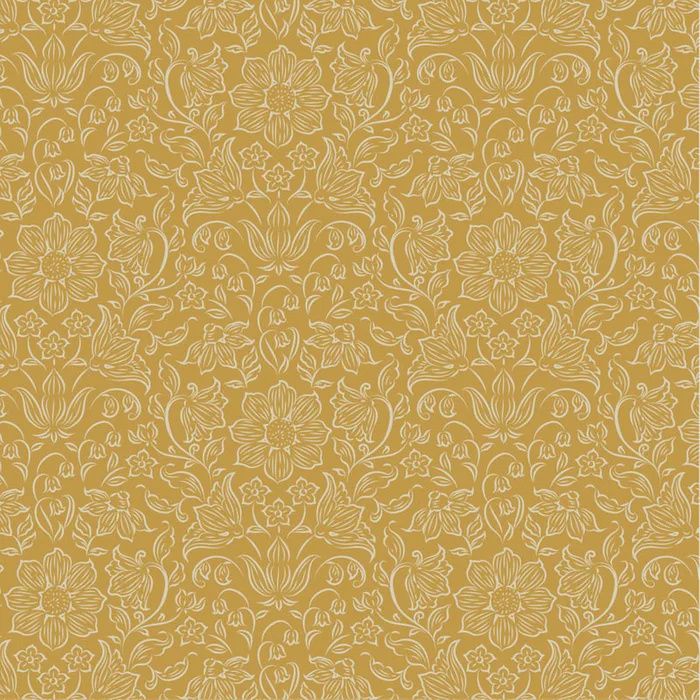 Songbird - Blender  Lila - Mustard - Fat Qtr