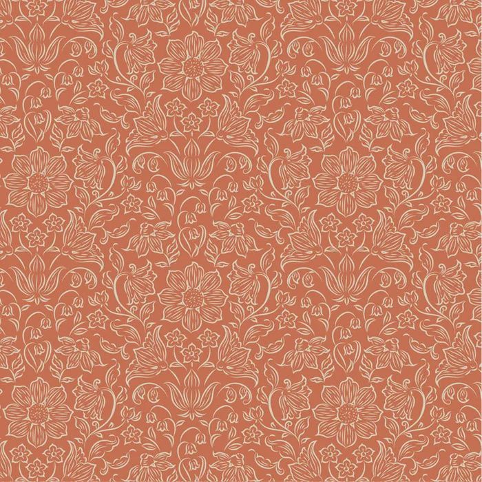 Songbird - Blender Lila - Coral - Fat Qtr