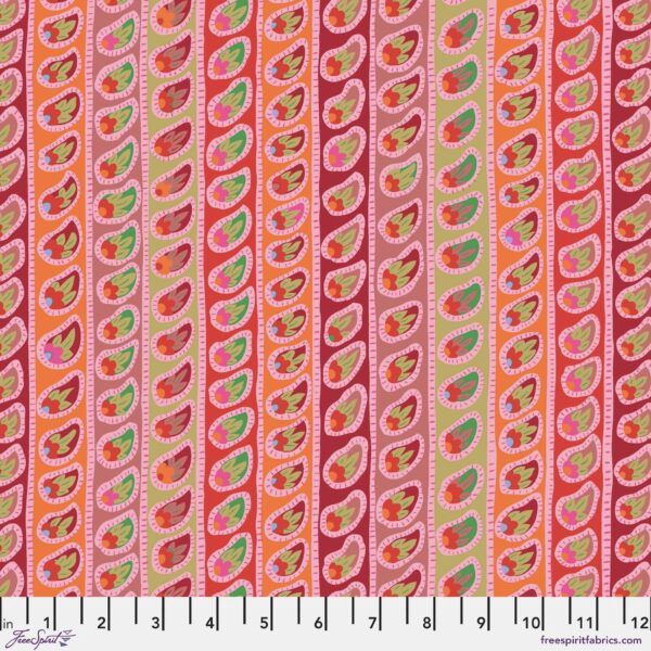 From the Archives - Paisley Stripe - Red