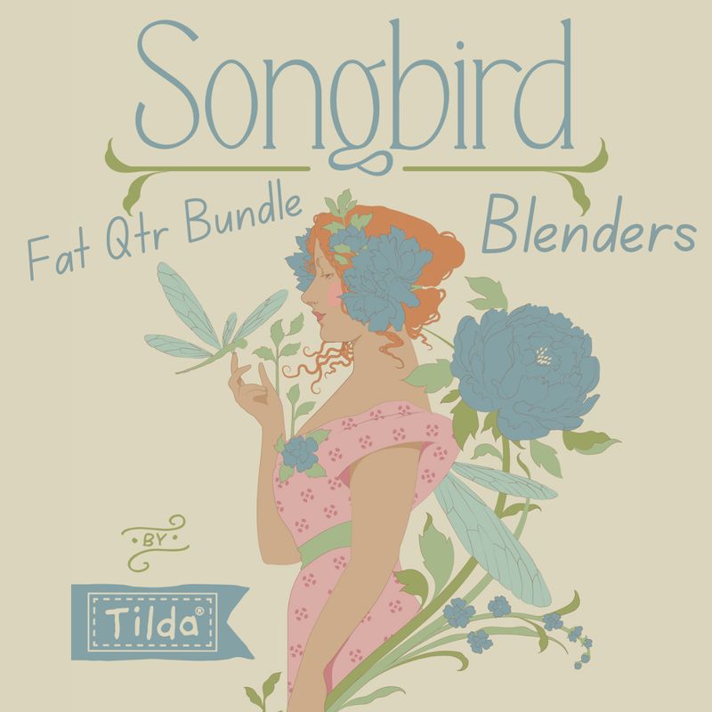 Tilda Songbird Blenders - Fat Qtr Bundle (12)