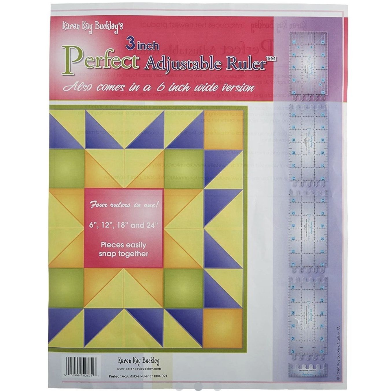 Karen Kay Buckley's 3inch Perfect Adjustable Ruler